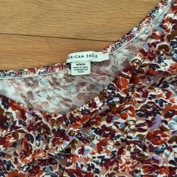 American Eagle | One-Shoulder Floral Dress | Slit | size M - Picture 2 of 7